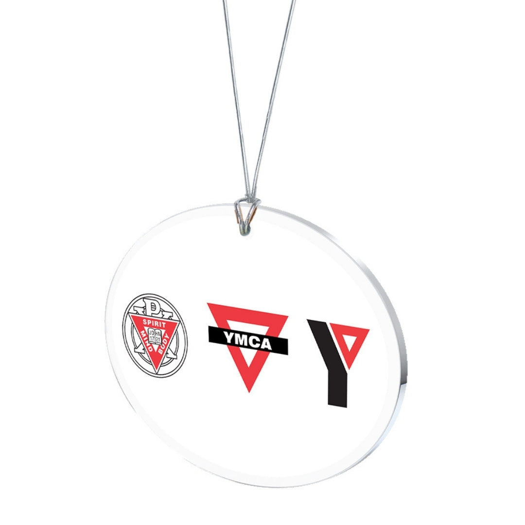 175th Year Anniversary Acrylic Oval Ornament - All Retro Logos