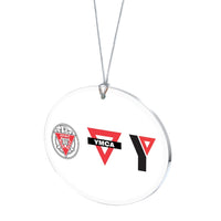 175th Year Anniversary Acrylic Oval Ornament - All Retro Logos