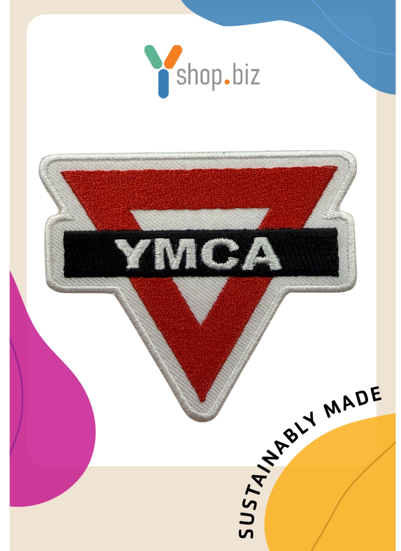 Retro “Y” Triangle Logo (1897) Peel and Stick Patch