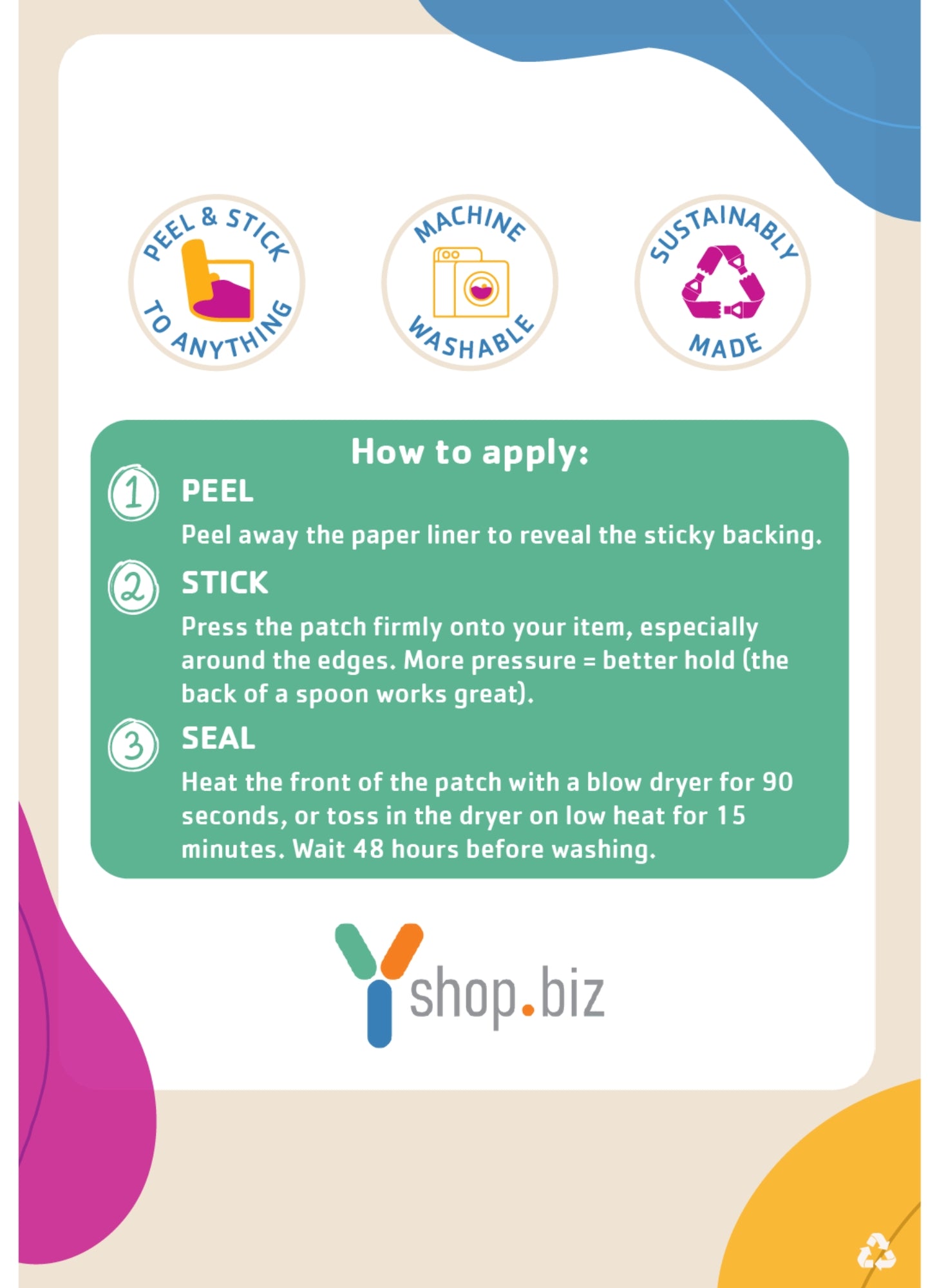 175th Anniversary No Place Like This Place™ Logo Peel and Stick Patch