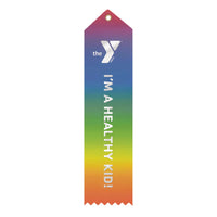 "I'M A HEALTHY KID!" Rainbow YMCA Ribbon