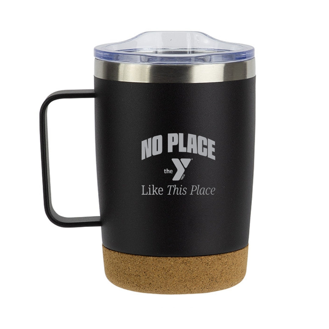 YMCA No Place Like This Place™ 12 Oz Laser Engraved Stainless Steel Mug with Cork Base