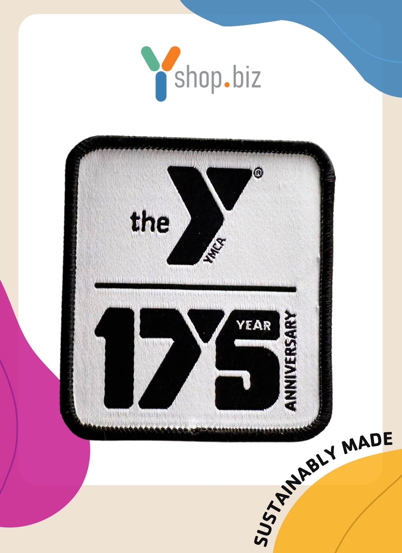 175th Anniversary Logo Peel and Stick Patch