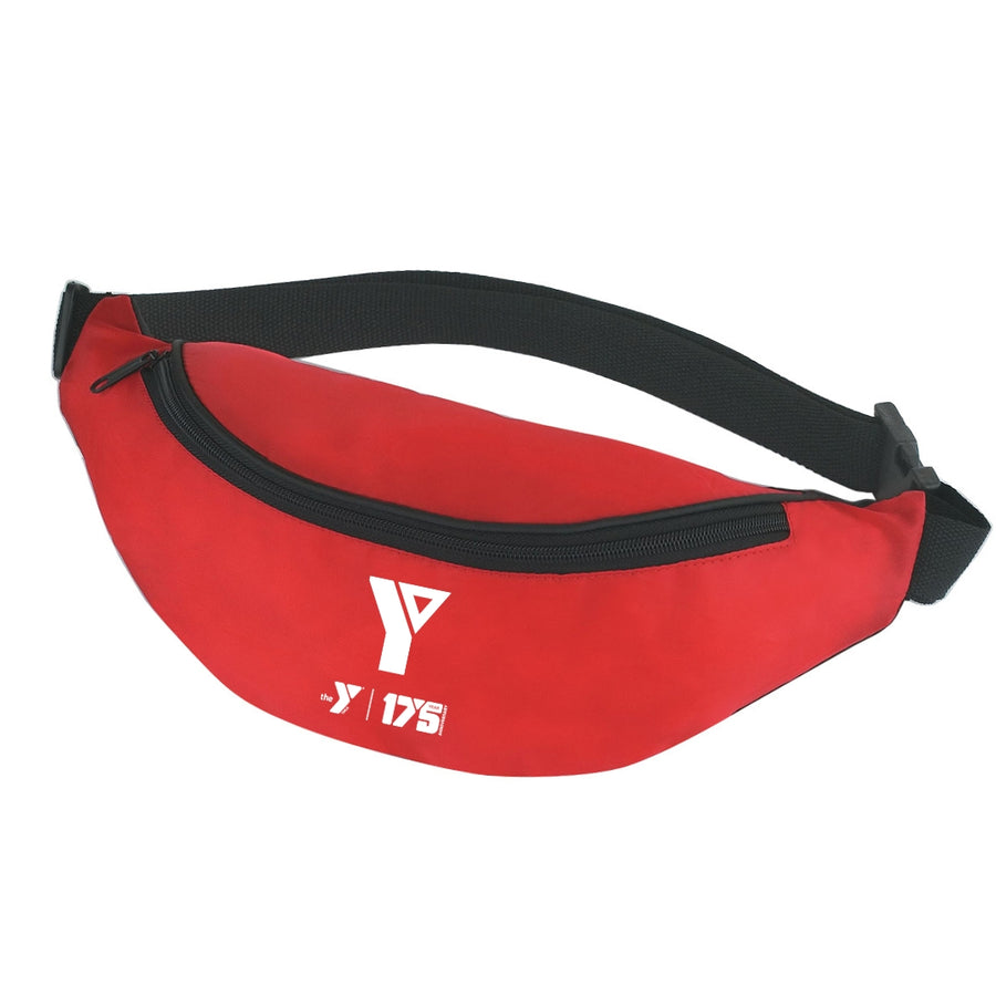 YMCA 175th Year Anniversary Red Fanny Pack with 1967 Retro Logo