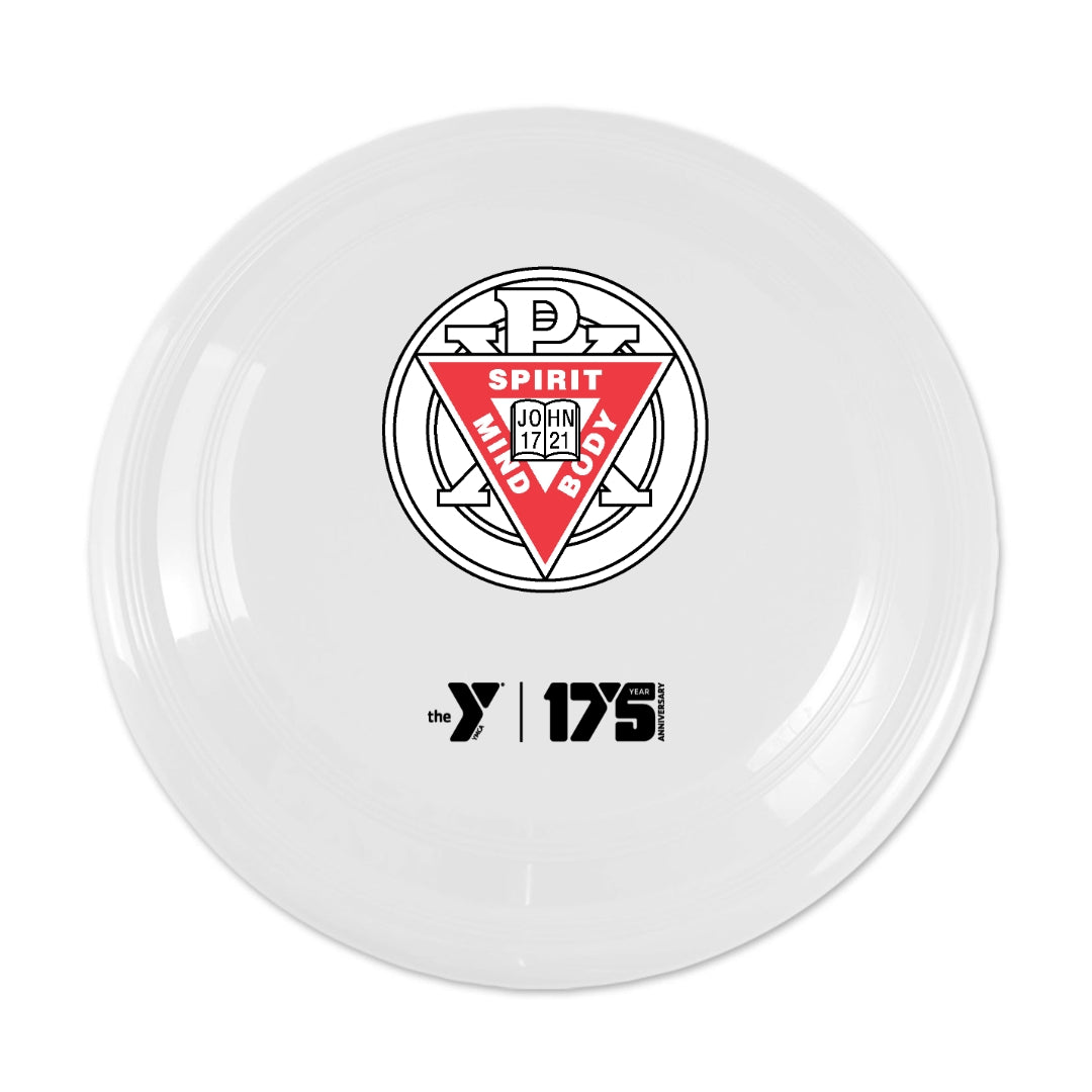 Flying Disc Celebrating 175 Years with 1896 YMCA Retro Logo **Special Order**