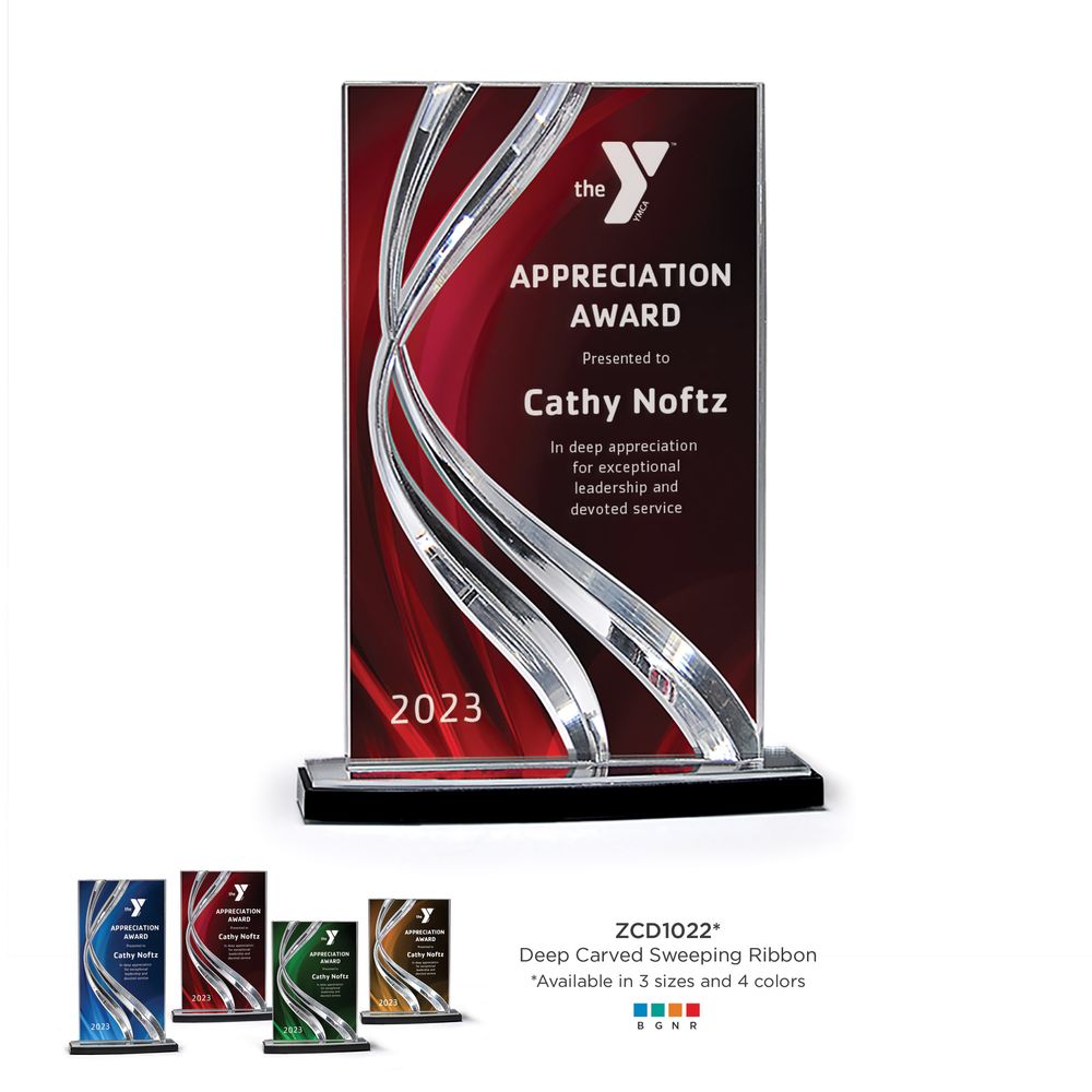 Sweeping Ribbon Award in 3 Sizes