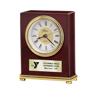 Rosewood Recognition Desk Clock