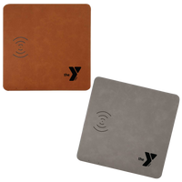 YMCA Leatherette Wireless Phone Charging Mat