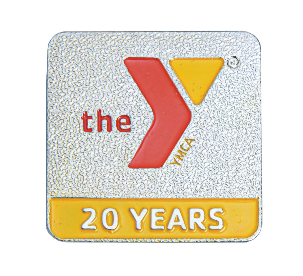 "20 Years of Service" YMCA Pin