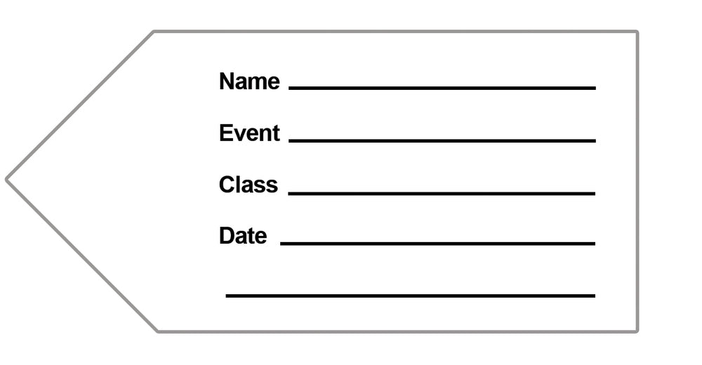 2” x 8” Pinked Top Ribbons with Pinked Bottom