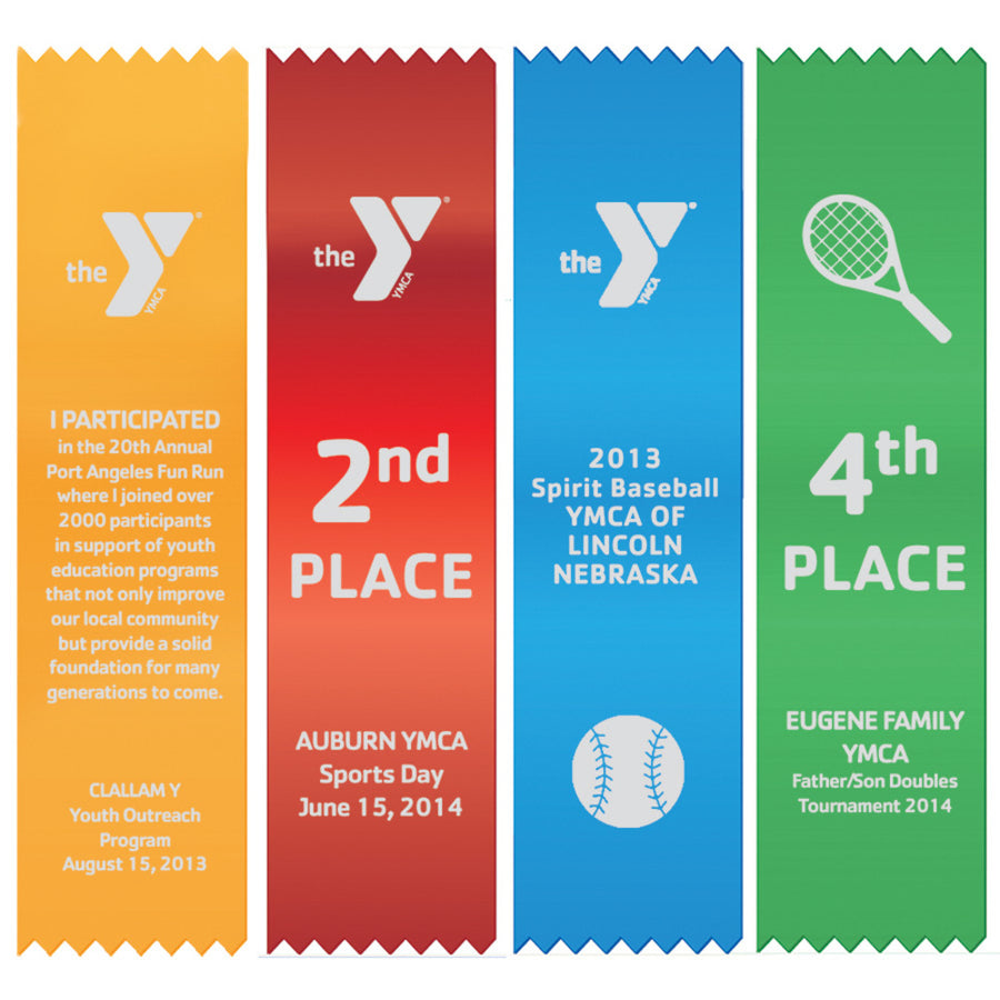 2” x 8” Pinked Top Ribbons with Pinked Bottom