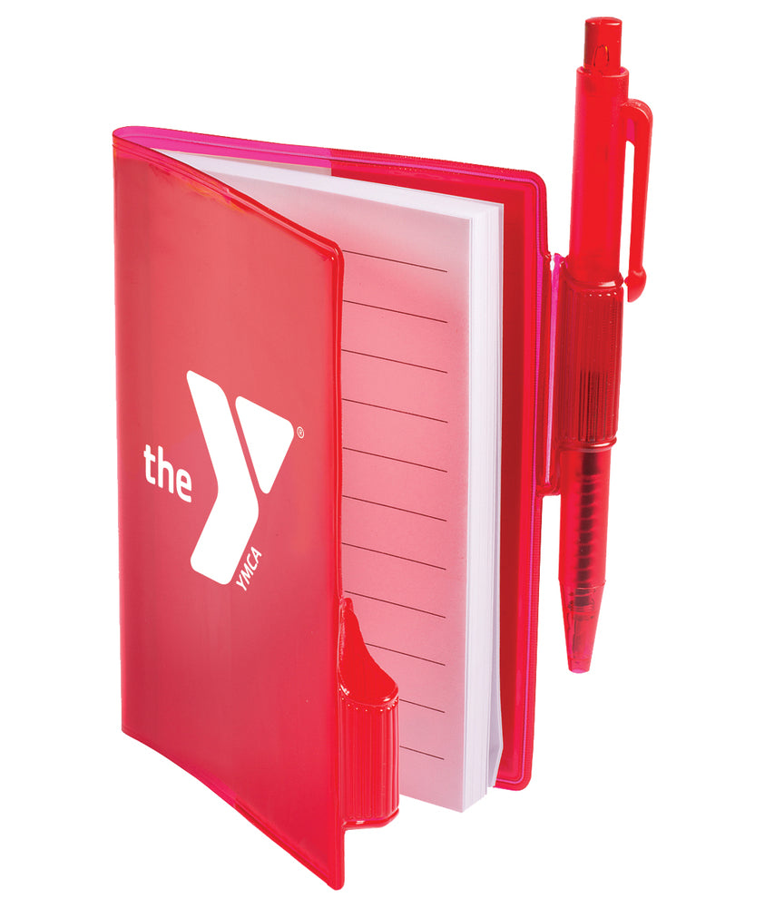 Red Mini Notebook with Pen · YShop