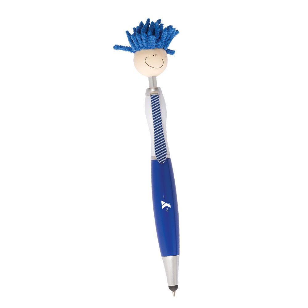 Blue MopTopper™ Screen Cleaner with Stylus Pen