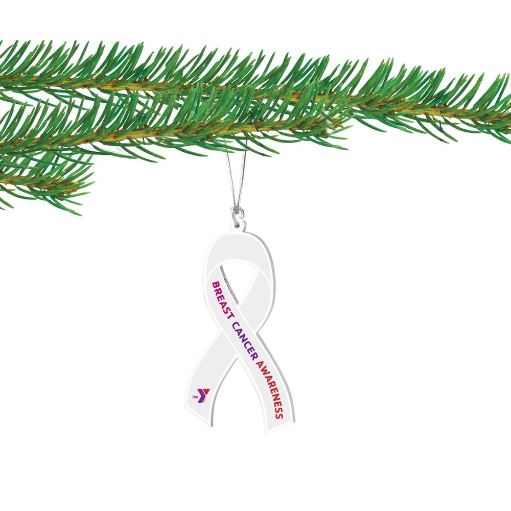 Ribbon Ornament - Breast Cancer Awareness