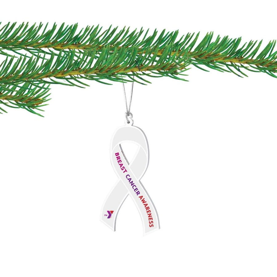 Ribbon Ornament - Breast Cancer Awareness