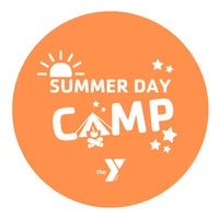 Summer Day Camp Round Sticker - Window or Bumper 3.5" Diameter
