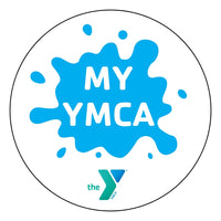 MY YMCA Blue Round Sticker - Window or Bumper 3.5" Diameter