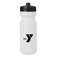 24 oz White Water Bottle