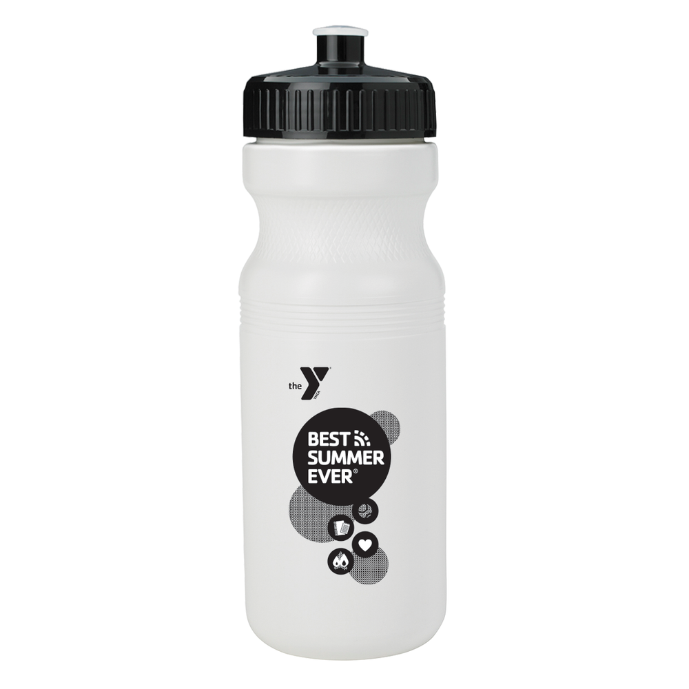 24 oz White Water Bottle "Best Summer Ever"