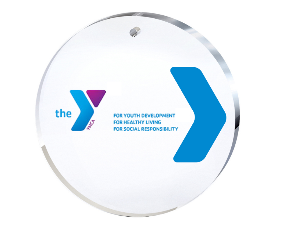 Full-color Imprinted Round Acrylic Ornament, Custom