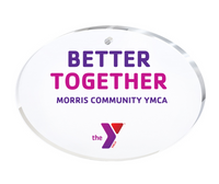 Full-color Imprinted Oval Acrylic Ornament, Custom