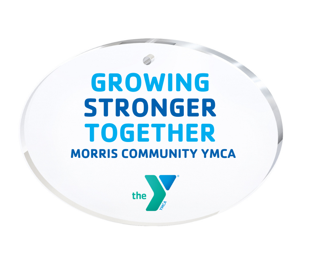 Full-color Imprinted Oval Acrylic Ornament, Custom