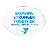 Full-color Imprinted Oval Acrylic Ornament, Custom