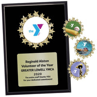 Ebony Finish Star Plaque with Y Logo or Activity Insert