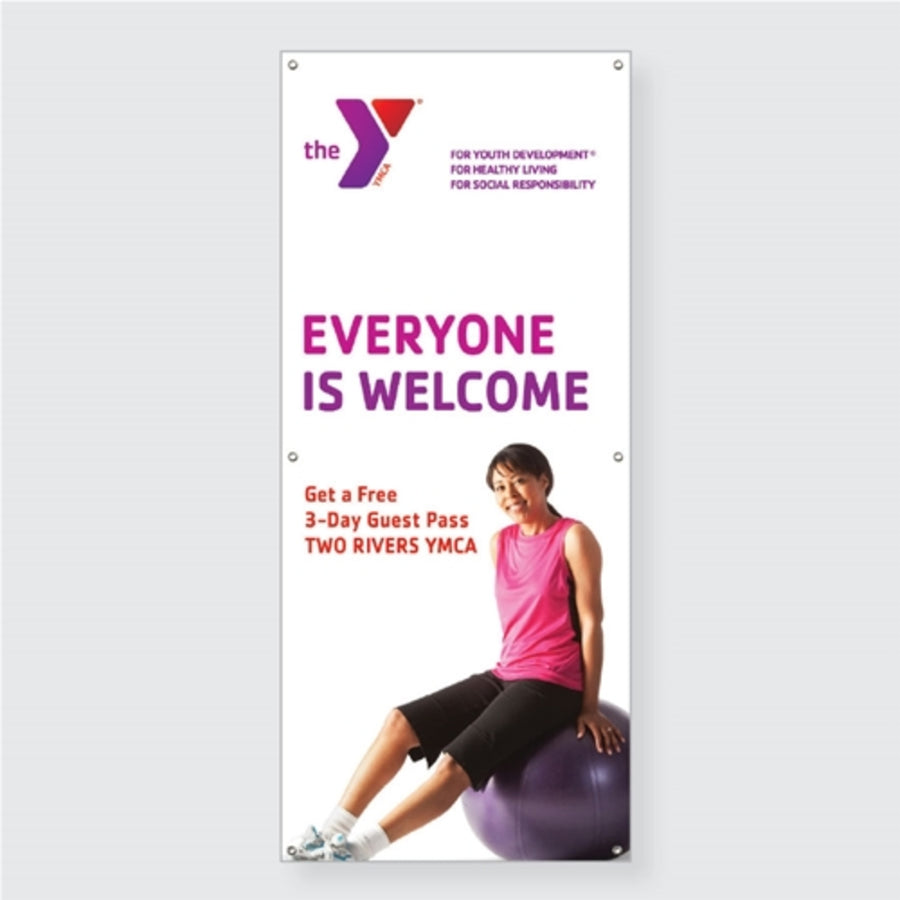 YMCA Vinyl Banner up to 8 Square Feet