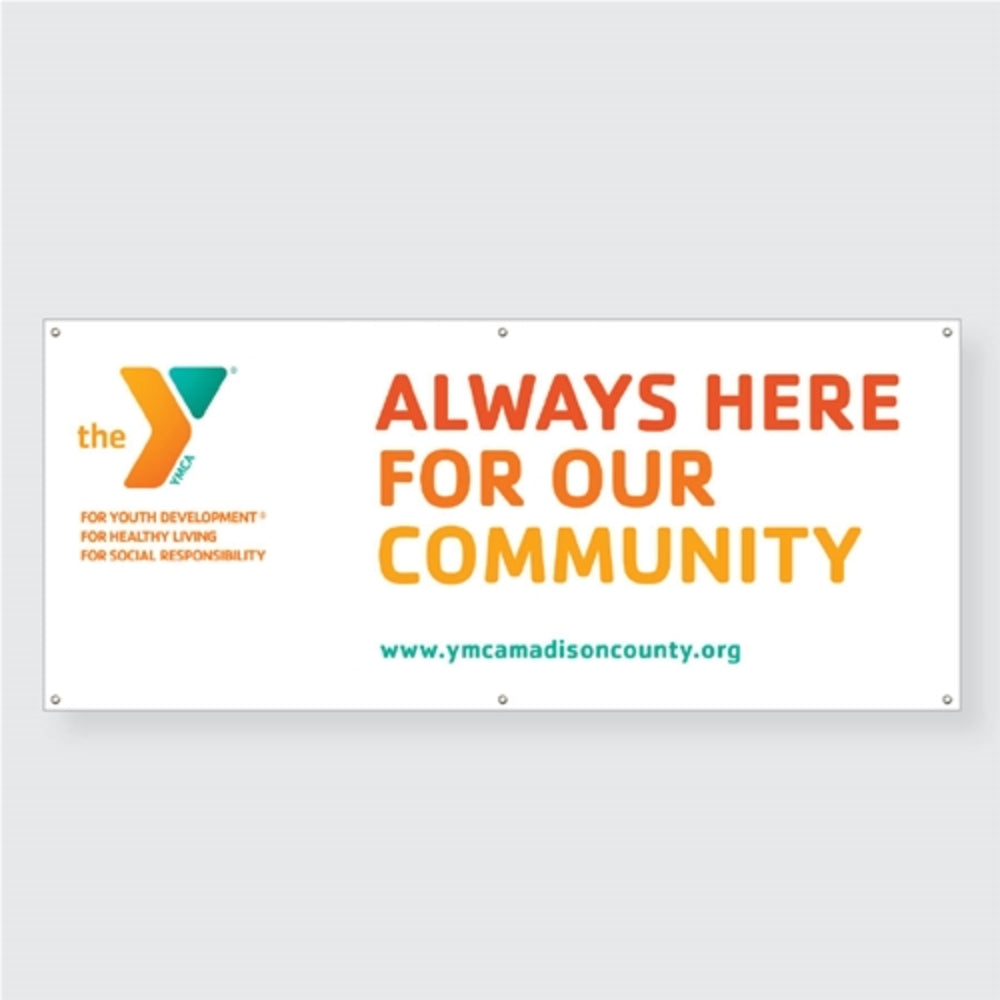 YMCA Vinyl Banner up to 32 Square Feet