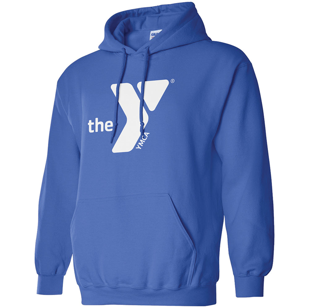 Blue YMCA Heavyweight Hooded Sweatshirt