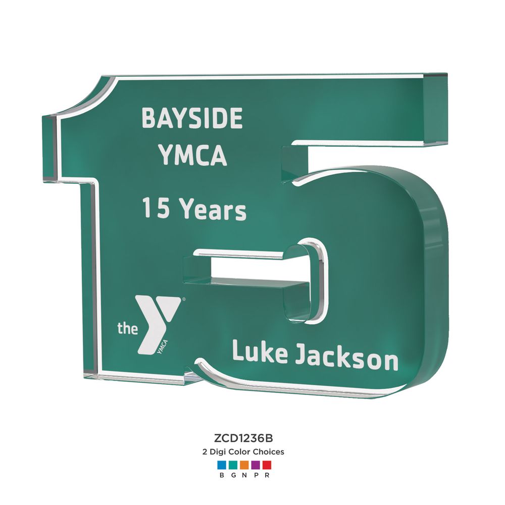 Single and Double Digit Freestanding Anniversary Award