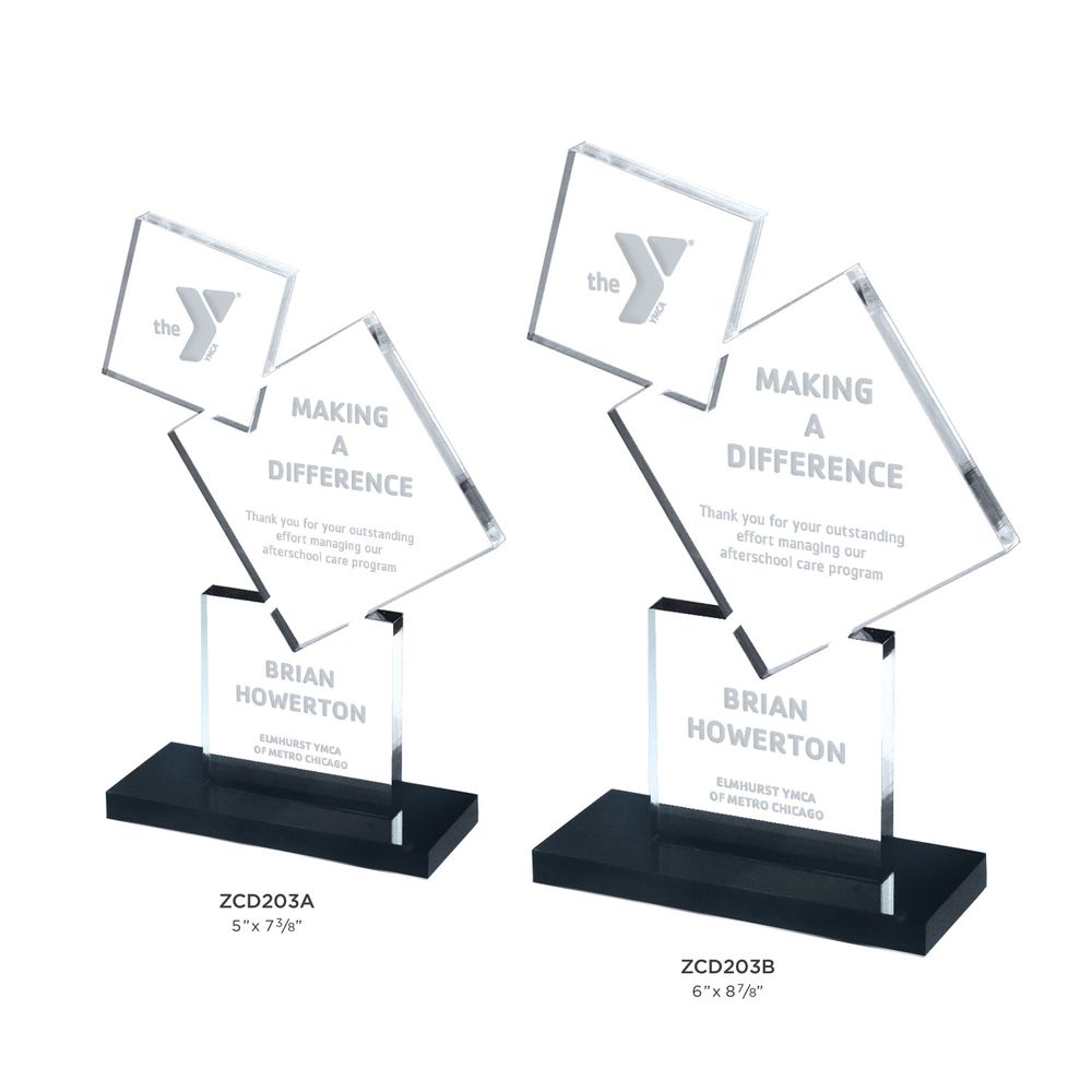 Tumbling Blocks Acrylic Award