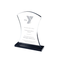 Tapered Acrylic Award with Full Color Imprint