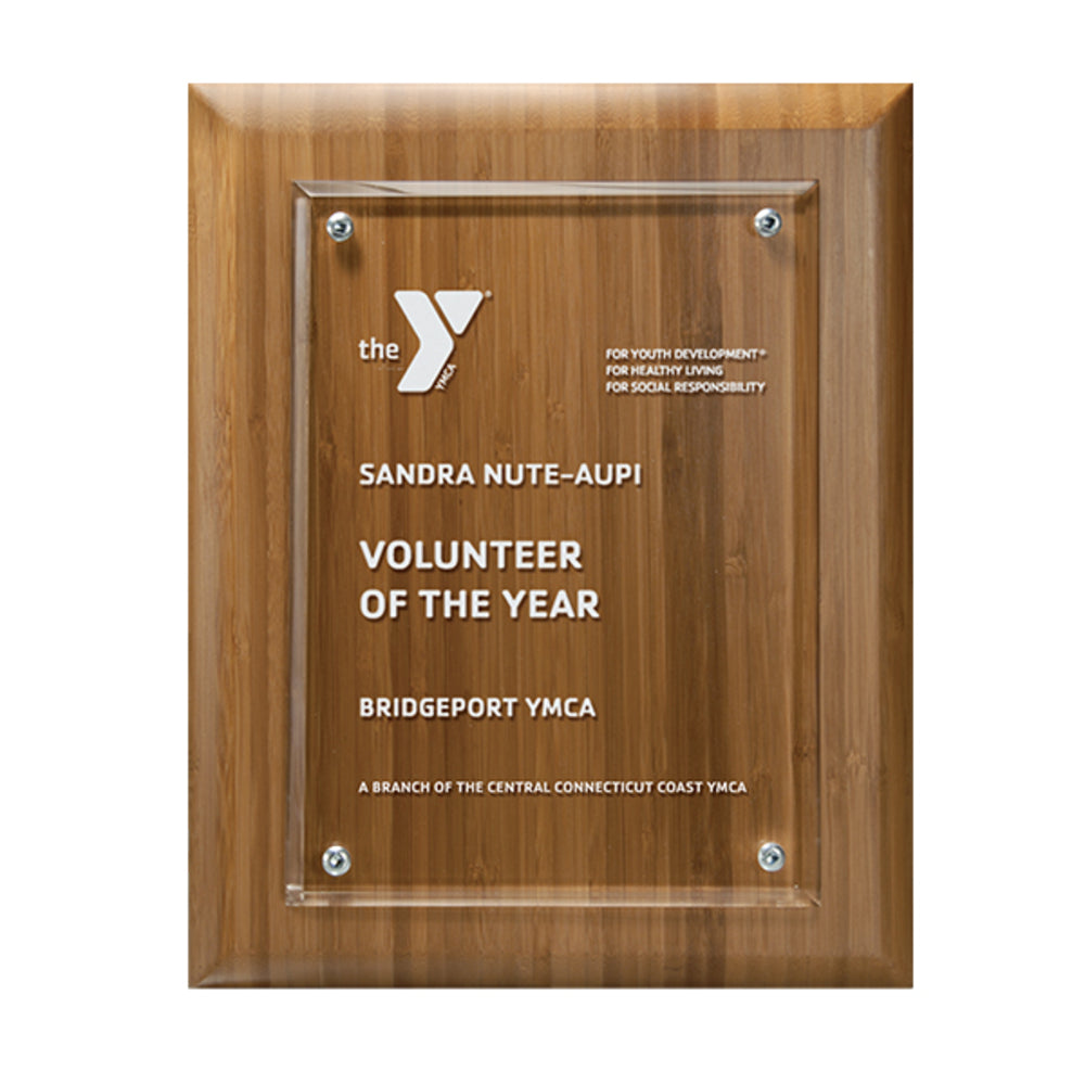 Floating Acrylic Bamboo Plaque