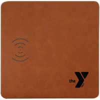 YMCA Leatherette Wireless Phone Charging Mat