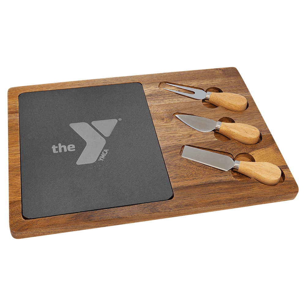 Acacia Cheese Board Gift Set with Tools