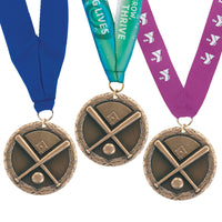 2" 3-D Medallion with Solid Neck Ribbon