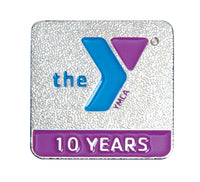 "10 Years of Service" YMCA Pin