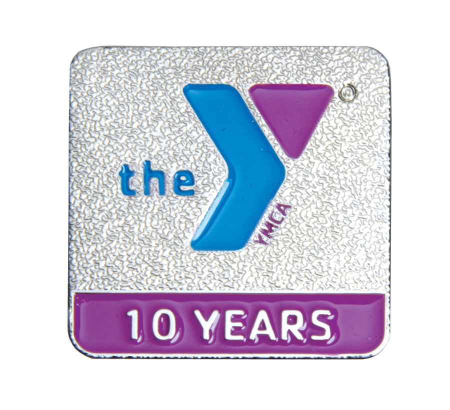"10 Years of Service" YMCA Pin