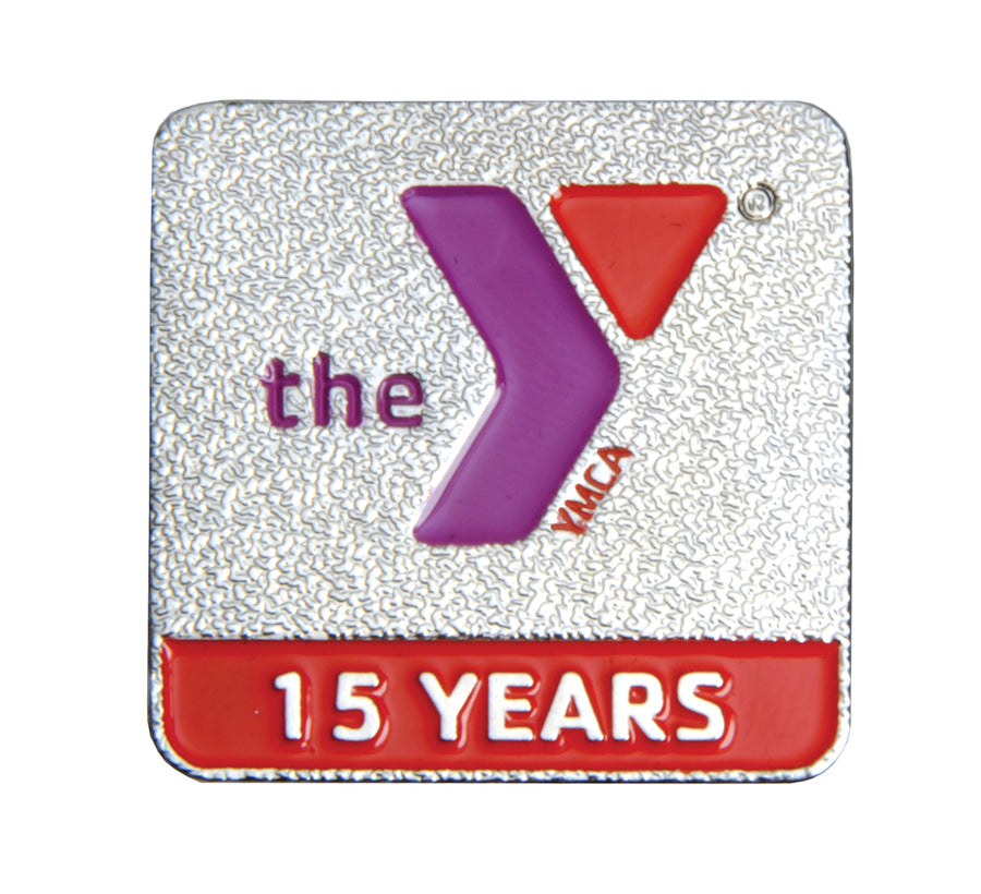 "15 Years of Service" YMCA Pin
