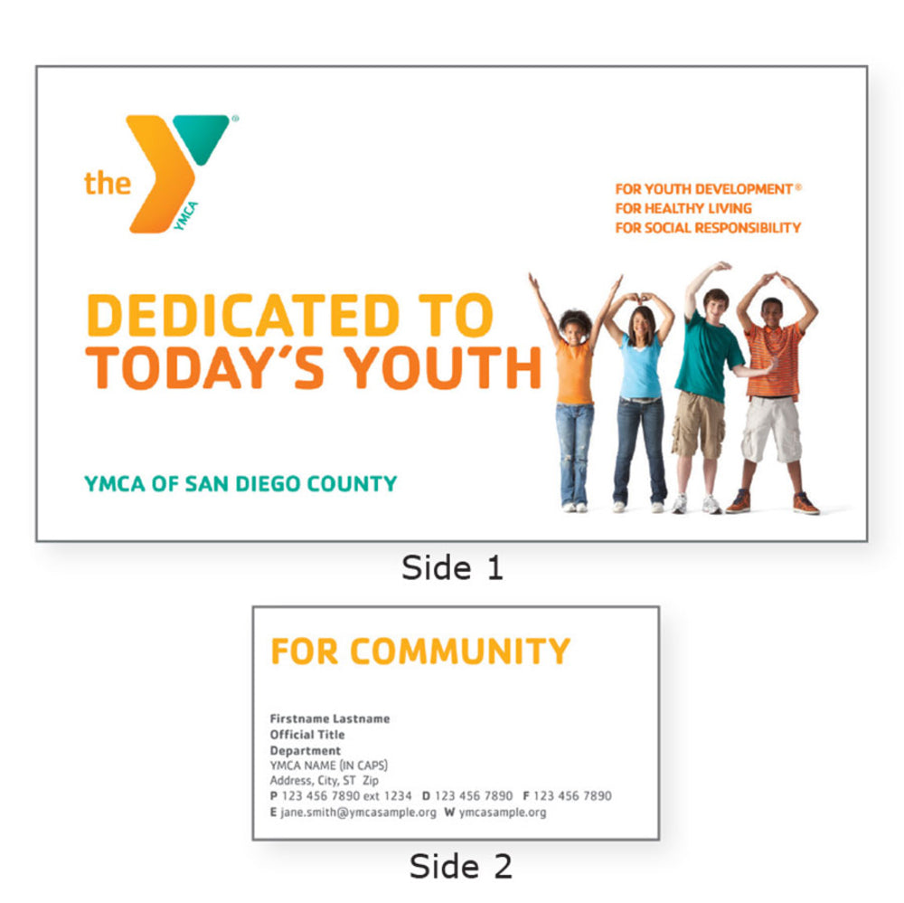 Package of 500 YMCA Executive Business Cards
