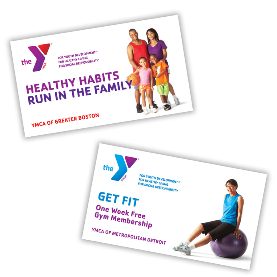 Package of 500 Custom YMCA Business Cards