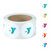 Roll of 500 2" YMCA Logo Stickers