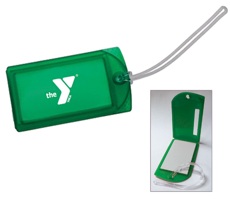 Green YMCA Luggage Tag