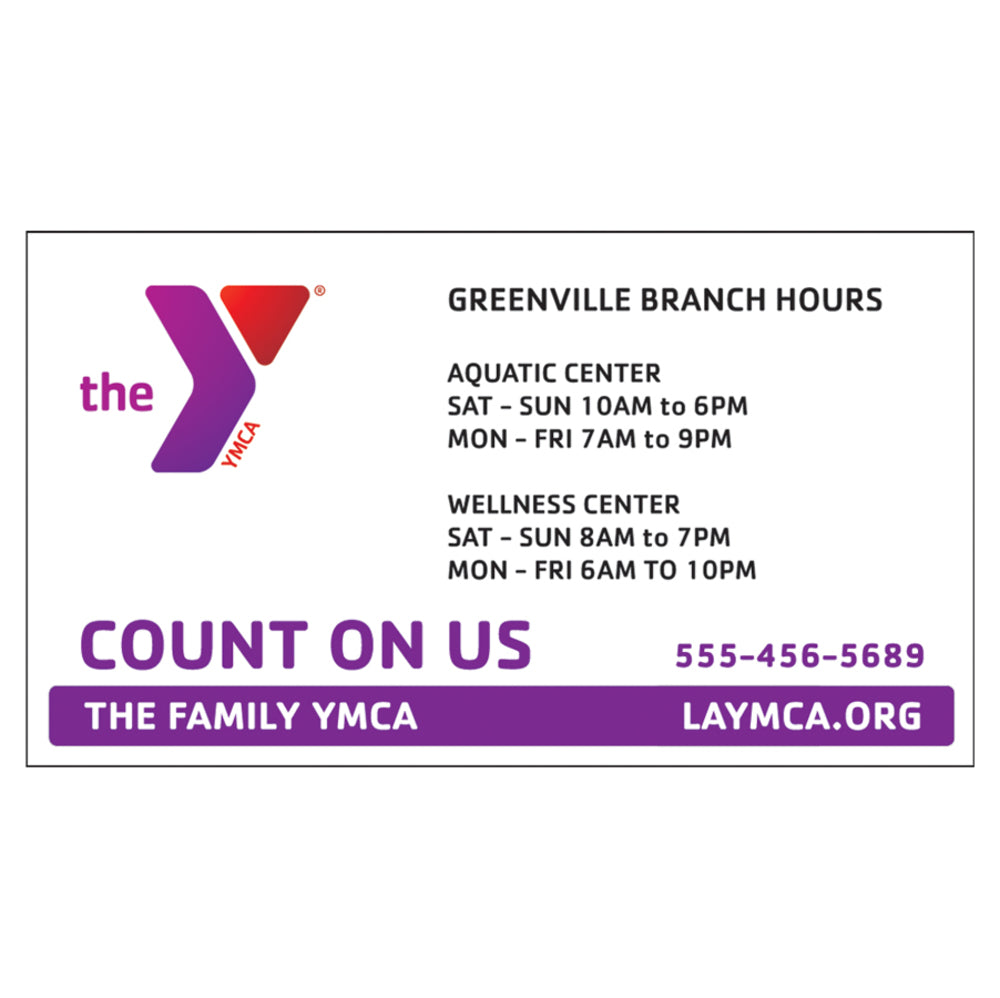 Custom YMCA Business Card Magnet