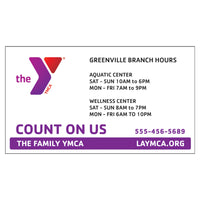 Custom YMCA Business Card Magnet