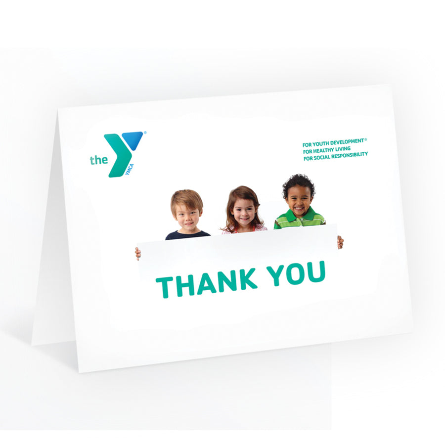 YMCA Thank You Cards with White Envelopes (Pack of 25)