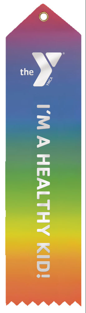 "I'M A HEALTHY KID!" Rainbow YMCA Ribbon