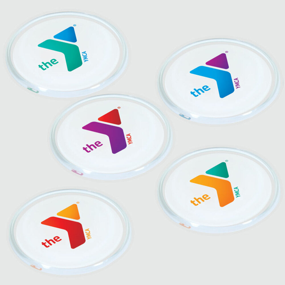 4" YMCA Beveled Acrylic Coaster